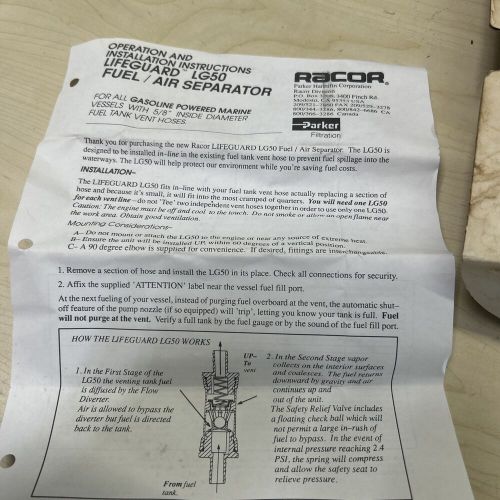 Parker Lg 50 Fuel/ Air Separator, US $125.00, image 2