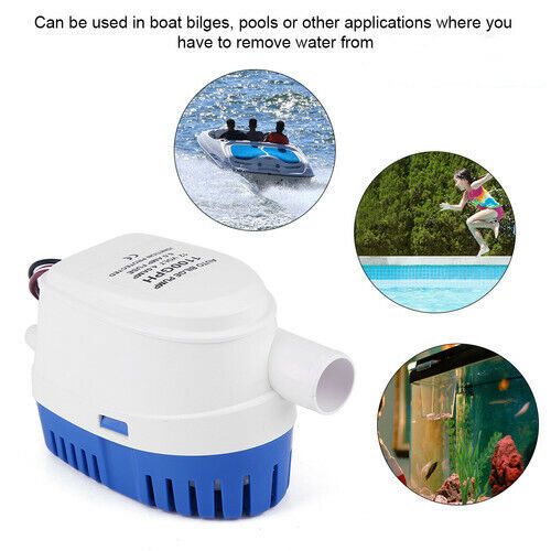 Automatic Submersible Boat Bilge Water Pump 12V 1100GPH Float Switch for Boat, US $20.49, image 3