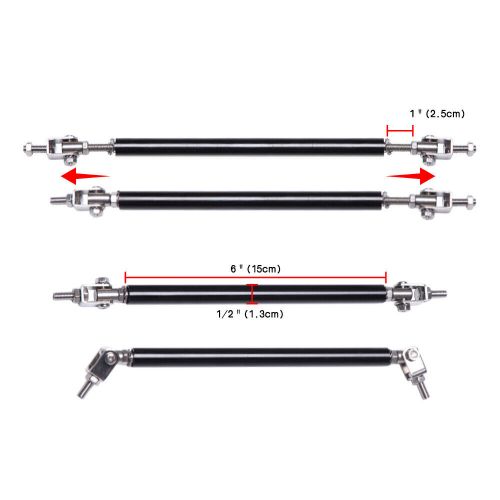 For Nissan Sentra 2000-2021 Front Bumper Lip Splitter Chin Spoiler + Strut Rods, US $89.58, image 4