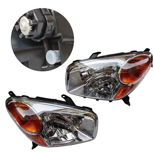 Pair Headlights Set For 2004-2005 Toyota RAV4 Left and Right Front Halogen Light, US $136.00, image 18