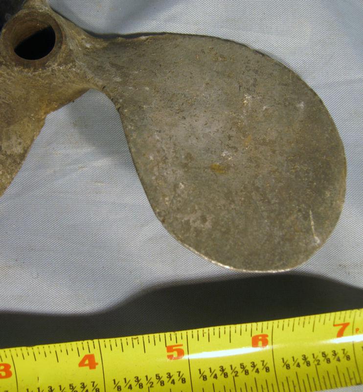 Vintage 3 Blade Aluminum Boat Outboard Propeller For Repair or Decoration, US $14.99, image 3