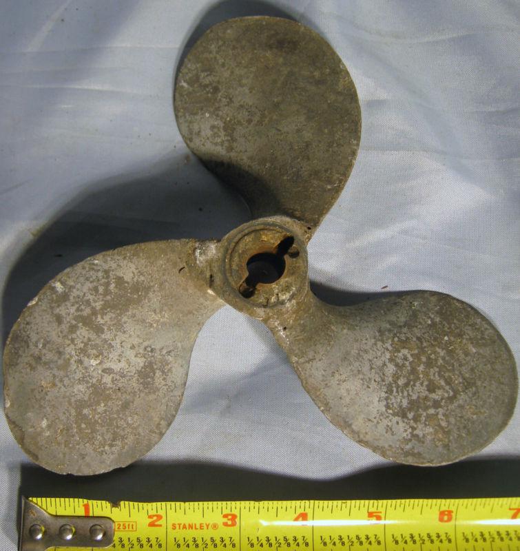 Vintage 3 Blade Aluminum Boat Outboard Propeller For Repair or Decoration, US $14.99, image 5