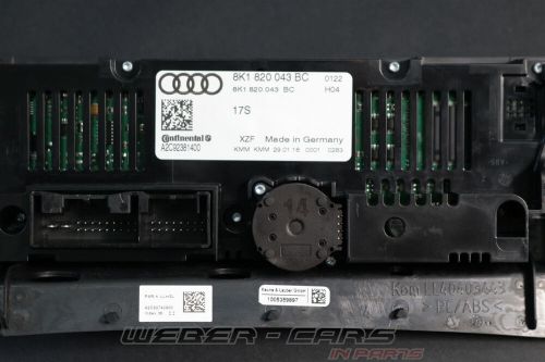8K1820043BC climate control panel climate control OEM RS4 8K S5 RS5 8T FACELIFT 39km-, US $, image 8