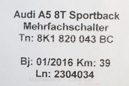 8K1820043BC climate control panel climate control OEM RS4 8K S5 RS5 8T FACELIFT 39km-, US $, image 9