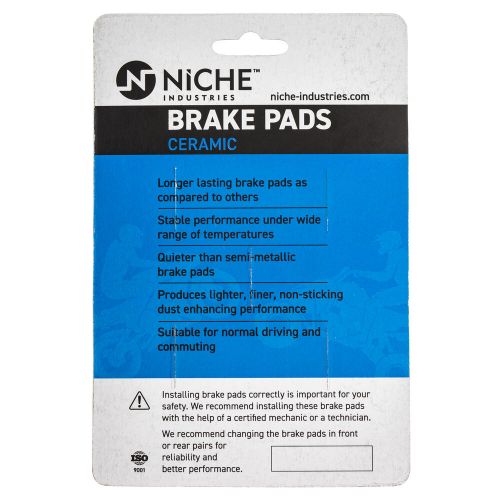 Niche brake pad set for can-am ski-doo tundra r skandic wt 860700100 rearceramic