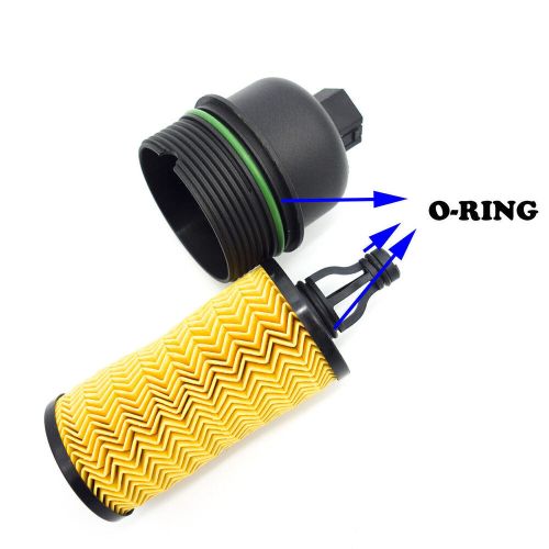 New Oil Filter +Cap 287289 311401 Fit For Maserati Ghibli Levante 3.0L 2014-2018, US $12.49, image 4