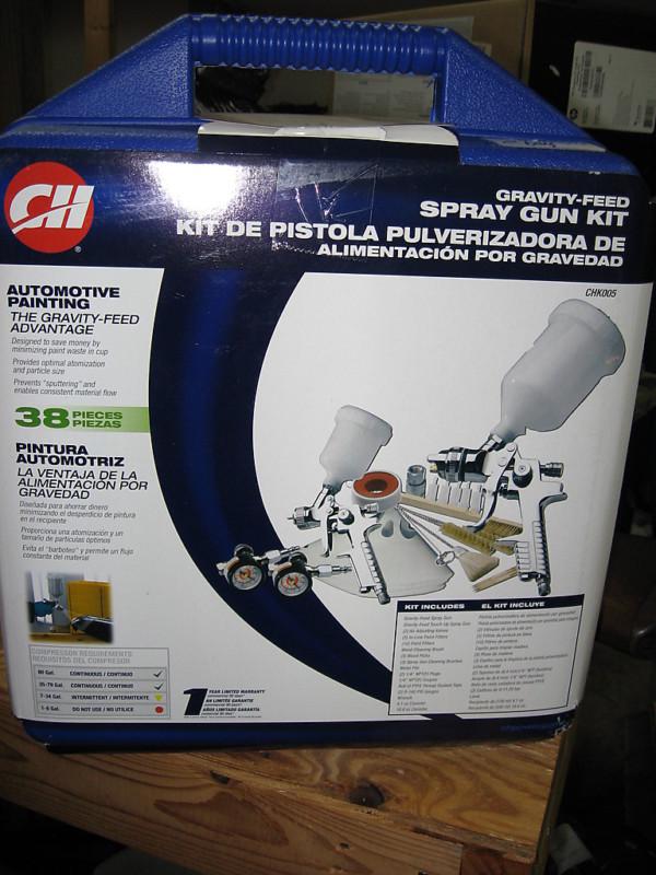 Brand new ch gravity-feed spray gun 38 pc kit for automotive painting