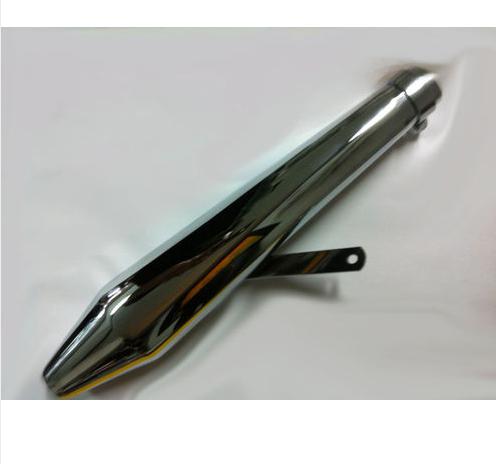 Two chome cone 19" muffler suit cafe racer, triton, norton, triumph, bsa 