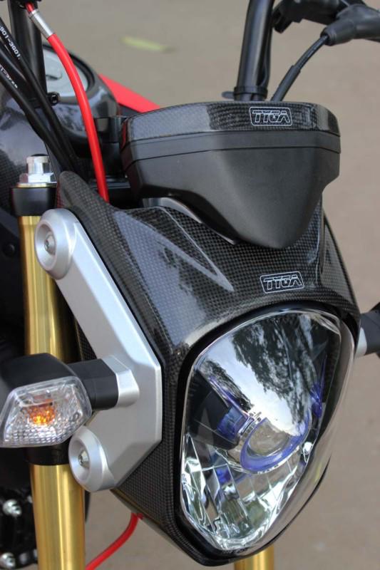 Tyga carbon fiber headlight fairing cowl honda grom msx125 **ships from usa**