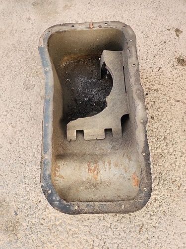 Fiat 124 Spider '80 2.0L • Original Oil Pan Used Dirty Would Clean Up F3845, US $32.96, image 6