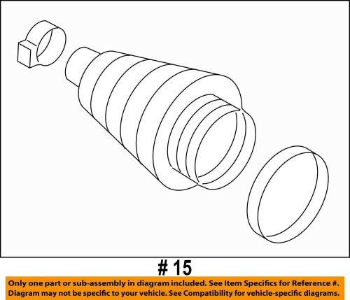 Gm oem-cv constant velocity front outer boot 19209166