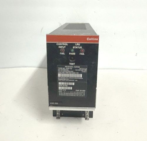 Collins vor-700 aircraft vor/mb receiver p/n 622-5220-003