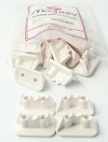 Stud boy pro series super lite double backing plate 2ply white 5/16"-24 24-pack