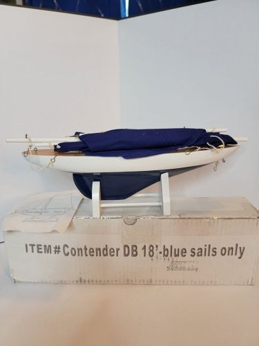 Sailboat Kit Contender DB 18" Blue Sails Sailboat, US $60.00, image 9