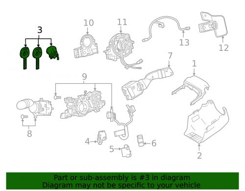 Genuine Toyota Cylinder & Keys 89070-0R300, US $145.99, image 2