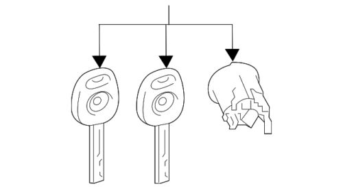 Genuine Toyota Cylinder & Keys 89070-0R300, US $145.99, image 3