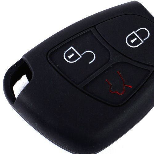 3Button Silicone Key Fob Cover fit for Mercedes Benz CL55 Remote Case Holder # (, US $7.72, image 4