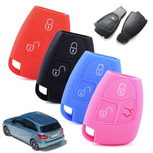 3Button Silicone Key Fob Cover fit for Mercedes Benz CL55 Remote Case Holder # (, US $7.72, image 8