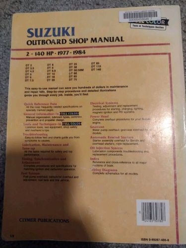 Suzuki Outboard 1977-1984 - 2-140HP Shop Repair and Tune-Up Manual Clymer B780, US $9.99, image 5