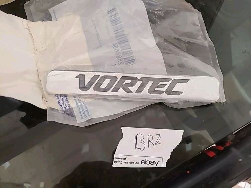 2007-2010 silverado 2500 3500 chrome "vortec" hood emblem new gm # 25886641