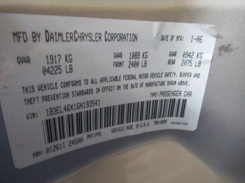 Throttle Body Throttle Valve Assembly Convertible Fits 03-06 SEBRING 298209, US $55.00, image 4