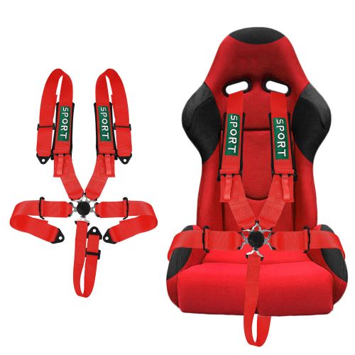 1PCS 5 Point Racing Harness Camlock Quick Release Safety Seat Belt Red ATV UTV, US $59.99, image 6