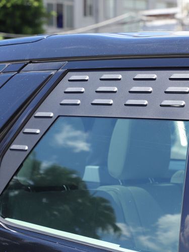 Black Alloy Rear Window Ventilator Louvre Trim Für Land Rover Discovery 5 2017+, US $, image 7