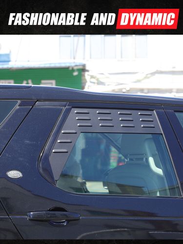 Black Alloy Rear Window Ventilator Louvre Trim Für Land Rover Discovery 5 2017+, US $, image 9