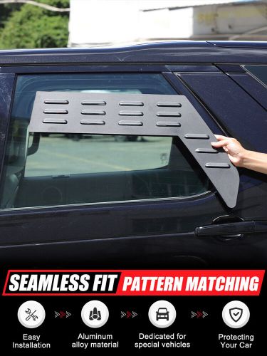 Black Alloy Rear Window Ventilator Louvre Trim Für Land Rover Discovery 5 2017+, US $, image 10