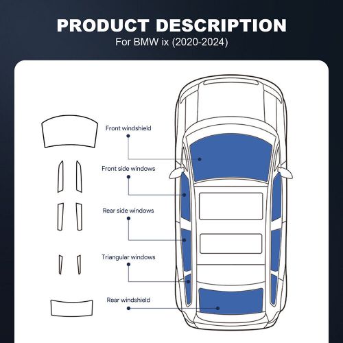Sell Full Car Window Precut Nano Window Film 8 Tint Shade for BMW iX
