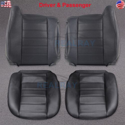 4x Black Bottom & Top Seat Cover for 2003-2007 Hummer H2 Driver & Passenger Side, US $116.80, image 10