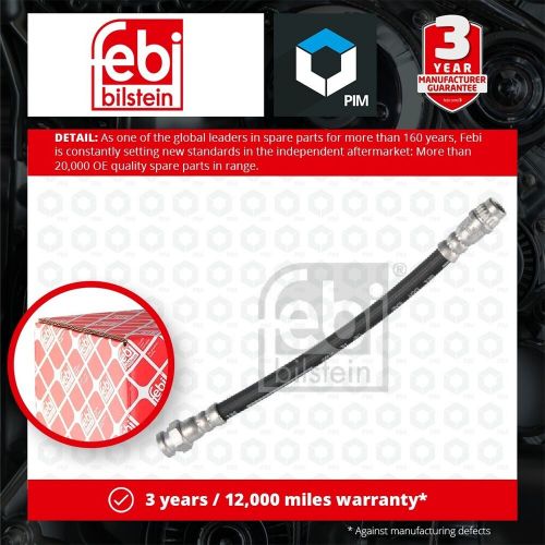 Brake Hose fits DS DS5 Rear Left or Right 1.6 1.6D 2.0D 15 to 18 Hydraulic Febi, US $, image 2