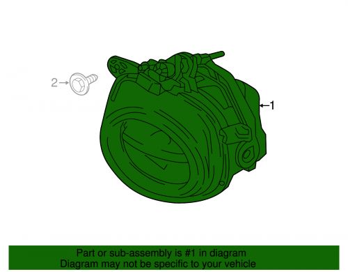 Genuine bmw fog lamp assembly 63-17-7-317-251