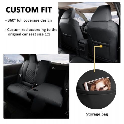 GIANT PANDA Customized Car Seat Covers Fit for Toyota Corolla 2020-24 LE, S, XLE, US $100.00, image 4
