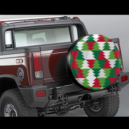 Mistletoe Tree Tire Covers Christmas Geometric Triangles Tire Covers, US $15.00, image 2