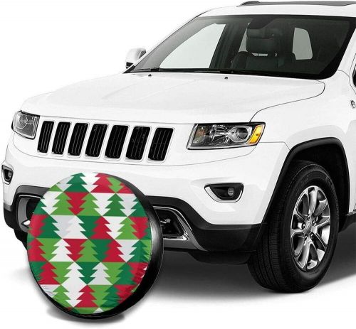Mistletoe Tree Tire Covers Christmas Geometric Triangles Tire Covers, US $15.00, image 4