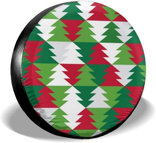 Mistletoe Tree Tire Covers Christmas Geometric Triangles Tire Covers, US $15.00, image 6