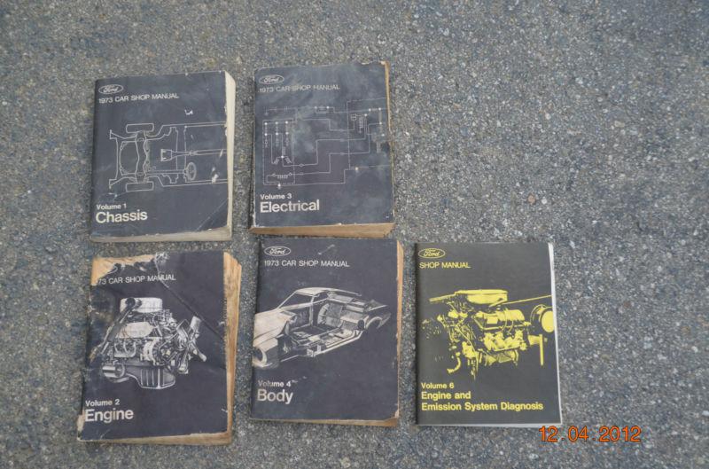 1973 mustang/ford car shop manual set