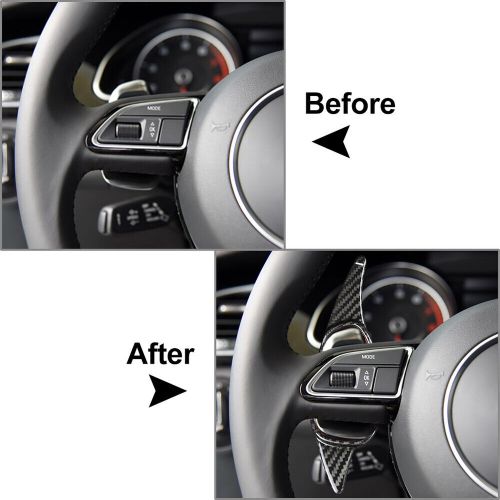 Carbon Fiber Steering Wheel Shift Paddle Fit Audi A5 S3 S4 S5 S6 SQ5 RS3 RS4 RS5, US $65.18, image 3