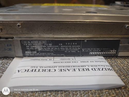 KX155 NAV/COM 28V 069-1024-34 Fresh 8130-3 and yellow tag (09/2024), US $1,595.00, image 2