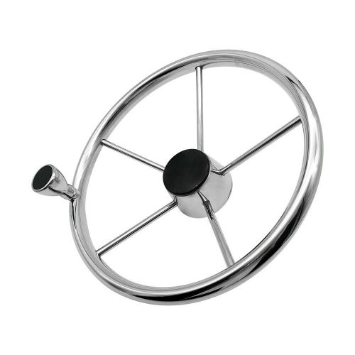 Alastin Stainless Steel 13 inch Steering Wheel with Knob for Marine Boat Yacht, US $111.69, image 3