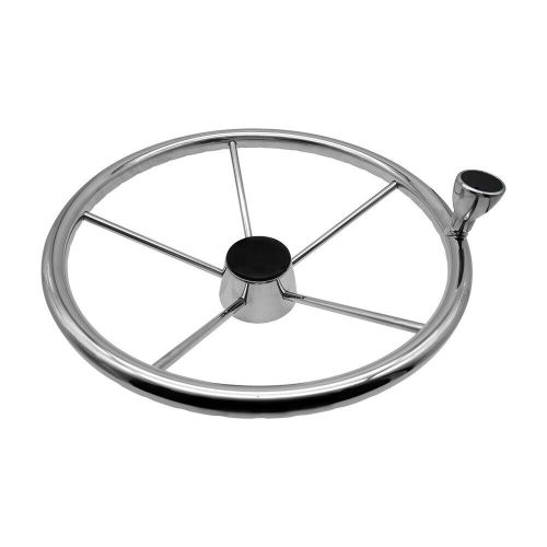 Alastin Stainless Steel 13 inch Steering Wheel with Knob for Marine Boat Yacht, US $111.69, image 7