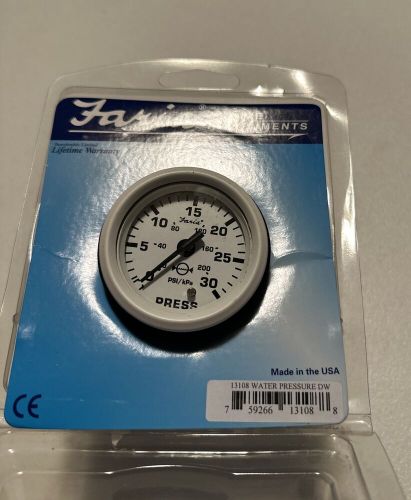 WATER PRESSURE GAUGE KIT 13108 30PSI UNIVERSAL OUTBOARD MOTOR DRESS WHITE MARINE, US $69.99, image 7