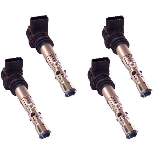 Ignition coil - set of 4 - vw audi 1.8l 2.7l turbo - 06b905115r - new