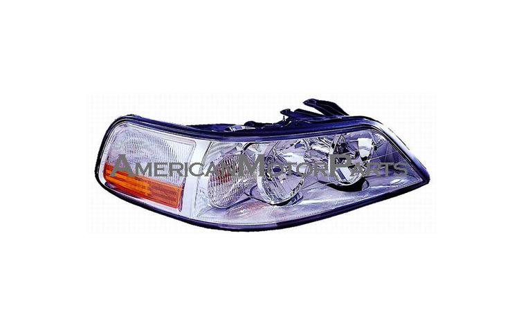 Right passenger side replacement headlight w/ hid type 03-06 lincoln town car