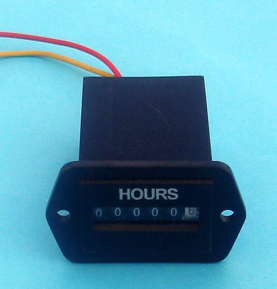 12v dc generator hour meter 36mm x 24mm mounting opening size