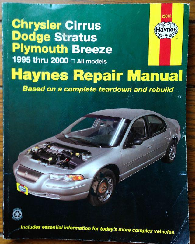 1995 1996 1997 1998 1999 2000 chrysler cirrus dodge stratus breeze repair manual