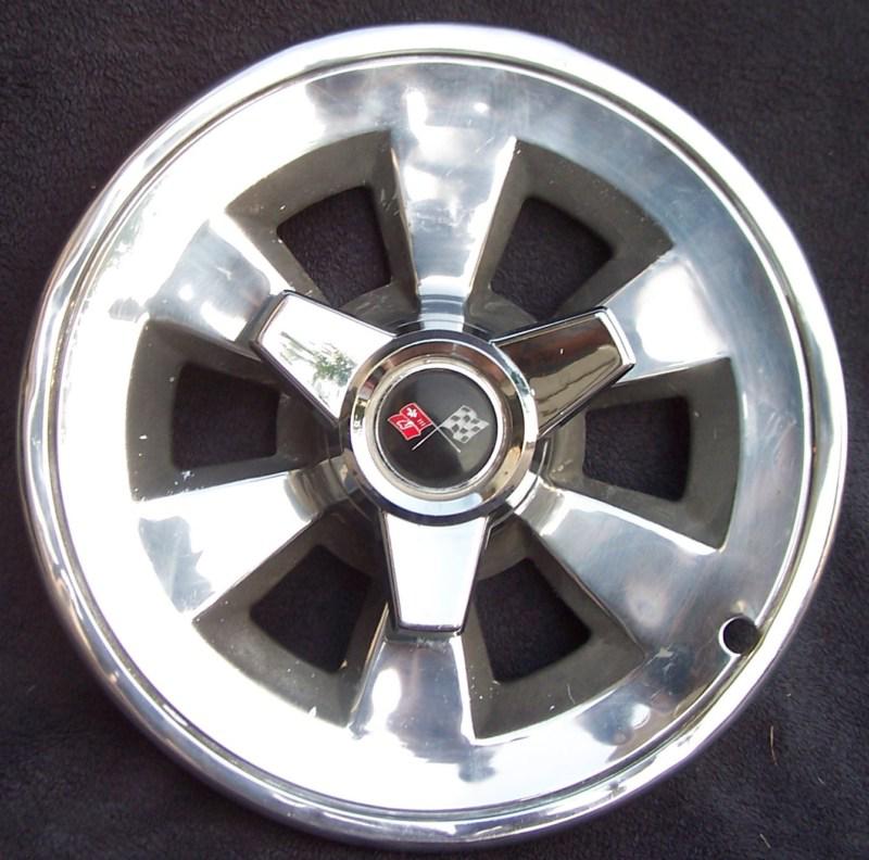 65 1965 Chevy Corvette Spinner Hubcaps - Wheel Covers OEM - SET OF 2 - Vette , US $200.00, image 2