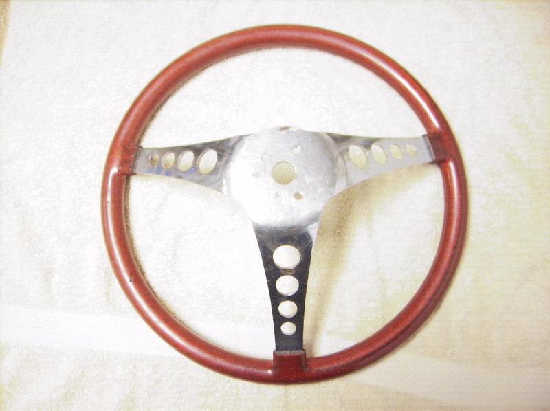 Vintage Superior 500 Red Metal Flake Steering Wheel 14 1/2
