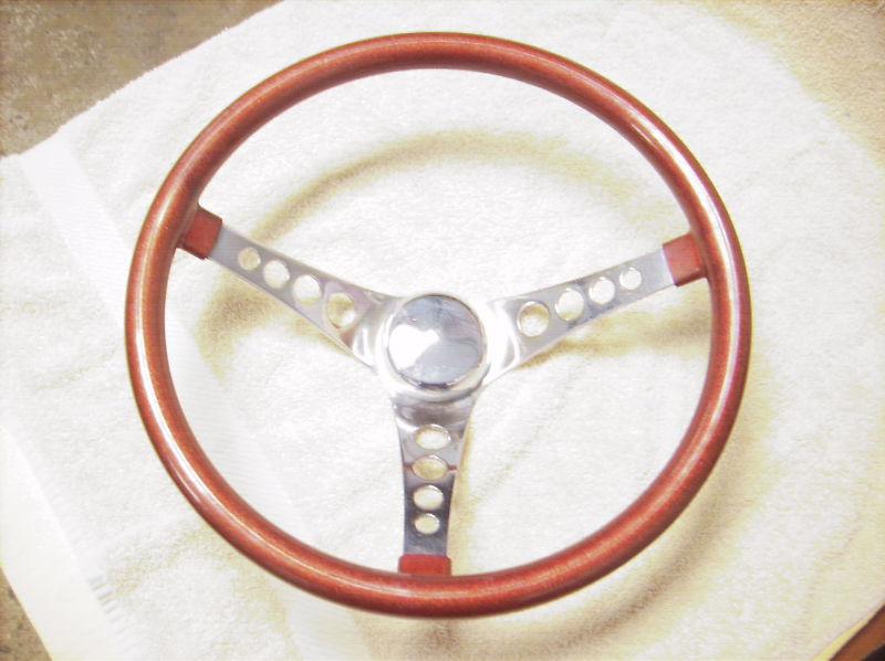 Vintage Superior 500 Red Metal Flake Steering Wheel 14 1/2